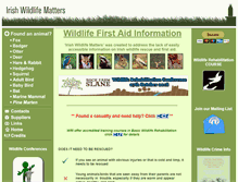 Tablet Screenshot of irishwildlifematters.ie